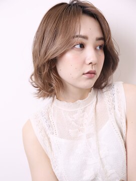 ヨファ ヘアー 芦屋店(YOFA hair) イメチェン小顔ショートボブふんわりカールヘルシースタイル0406