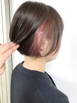 モリオフロムロンドン 原宿本店(morio from London)&nbsp;【morio原宿】大人　ボブ　インナーカラー　ピンク