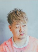 メンズハイライトカラー/ベリーショート/刈り上げ