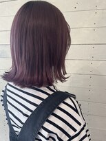 ルノン フィージュ(LUNON fieju)&nbsp;ピンクラベンダー/外はねボブ/ブリーチカラー