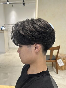ビューバイネオリーブ 用賀店(Beau'r by neolive) ベリーショートウルフアッシュブラックカルマパーマ《用賀》