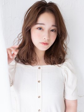 ラフィス ヘアー ミミ 流山おおたかの森店(La fith hair Mimi) 【La fith】 ブラウンベージュ×ミディアム