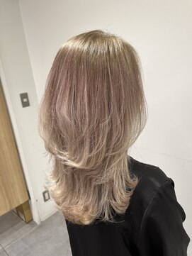 ウェーブ(WAVE) 【ブリーチ】クラゲヘアー/アッシュブロンド