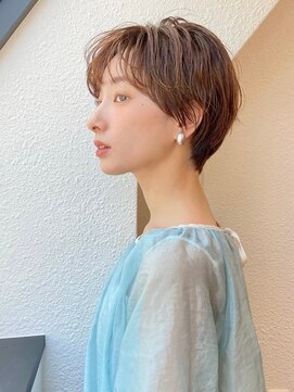 ハウスアンドヘアーワークス(House&Hair works) 前髪長め大人小顔ショート30代40代50代　藤沢