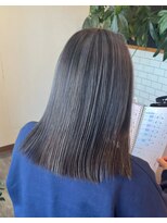 ハウリーヘアアンドスパ(HAURY hair&spa) アンブレラカラー×グレー