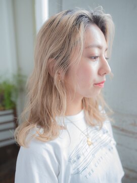 アマリス(Amaris) ハイトーンかきあげスタイル20代/30代/40代/50代/庭瀬