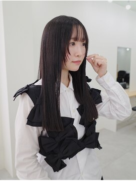 ミル(milu) 【リオン】黒髪ロング/縮毛矯正/髪質改善/顔まわりレイヤー