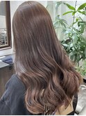 韓国風レイヤーカットイルミナカラーオリーブグレージュ堺東