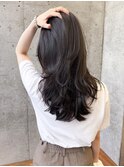 ラベンダーグレージュ×レイヤーカット