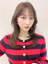 キミトヘアデザインアンドスパ(Kimito Hair design&spa)&nbsp;韓国レイヤー　ミディアムレイヤー　顔周り
