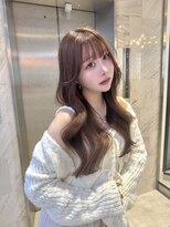 リリー(Lilley)&nbsp;ピンクブラウン×小顔レイヤー×韓国風巻き×髪質改善