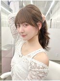 結んでも可愛いお顔周りのカット/前髪カット＊藤原