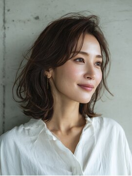 ハート 武蔵新城店(HEART) 着物ヘア/大人ガーリー/ダークアッシュ/似合わせカット/武蔵新城