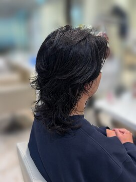 ケンジ 平塚 アネッタ(KENJE annetta) 【メンズパーマ】ウルフカット×韓国パーマ