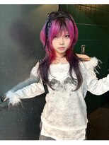 アリー 原宿(ALLY)&nbsp;ハッシュカットシャギーウルフレイヤーカットエクステレイヤー