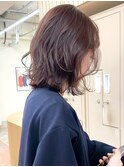 透明感◎ブリーチなしショコラグレージュ×ウェーブ巻き髪