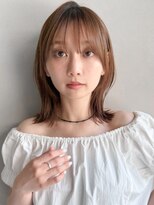 リヤン 表参道(lyann)&nbsp;ダークパープルミルクブラウンワンホンレイヤー外ハネボブa