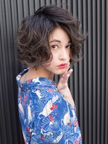 ヘアアンドエステ ヒロイン 西麻布本店(Hair&Esthe HIROIN)&nbsp;外ハネグレージュ『山村雄貴』
