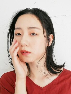 アース コアフュールボーテ 北小金店(EARTH coiffure beaute) 黒髪ナチュラルミディ