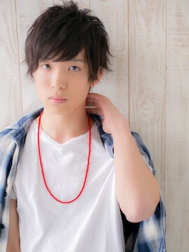 メンズヘア ビーセカンド 草加店(MENS HAIR B-2) 黒髪でキマルこなれ感！くせ毛ショートマッシュH