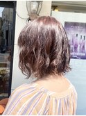 大人可愛いレッドカラー/耳にかけても可愛い/30代40代50代
