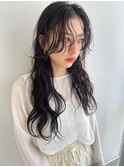 【石河安奈】大人おしゃれニュアンスパーマ/簡単スタイリング