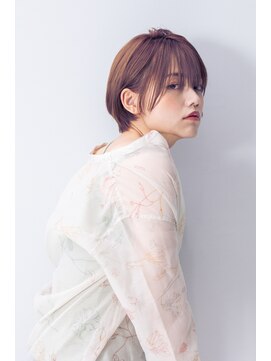 スノードロップ 高円寺店(Snowdrop) 前髪/マチルダボブ/ピンクベージュ/インナーグレージュ/高円寺