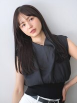 ガーデンヨコハマエスト(GARDEN YOKOHAMA est)&nbsp;ベース　四角　面長　ロング　黒髪　シースルー　ストレート