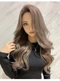 ロングレイヤー×ミルクティーベージュカラー×BYKARTE TR