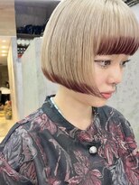 ビジュ(bijou)&nbsp;ボブ×裾カラー/横須賀/横須賀中央/カット/ブリーチ/カラー/汐入