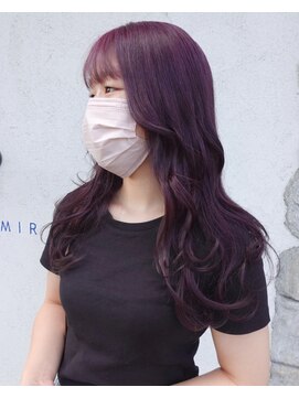 シェミール(CHEMIR) パープルカラー×ブリーチカラー【四日市】