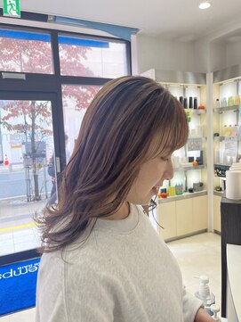 プランタン フォー ヘアー(printemps FOR HAIR) ティアブラウンベージュ×ミディアム