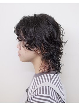 ルプラ ブリリアント(le-pla brilliant) パーマ/ウルフ/レイヤーカット/イヤリングカラー/ピンクベージュ