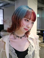アマトウキョウ アユンチェ(AMA TOKYO×AYUNCHE) ボブウルフ×デザインカラー
