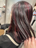 ブロッサム 保谷(Blossom) 20代30代ハイライトレイヤーカット透明感ピンクブラウンロング