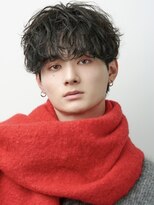 オーシャントーキョー 原宿(OCEAN TOKYO)&nbsp;波巻きパーマメンズシャドウパーマツーブロック黒髪