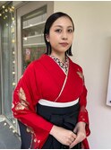 《卒業式》袴・ヘアセット/タイトボブ