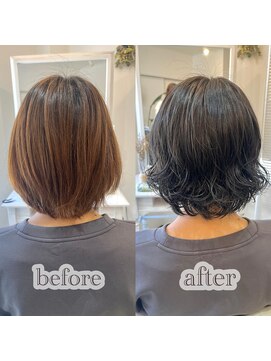 アス(Asu) 透明感 ブルーアッシュカラー