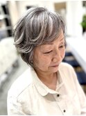 地毛×ローライトONLY!白髪活かし 頻繁にカラーができない方むけ