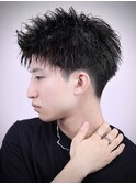 スパイキーアップバング