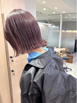 ロマリア 渋谷 渋谷宮益坂(Lomalia) 乾かすだけでキマる髪/馴染むハイトーンラベンダーボブ