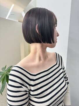 マスタード(MASTARD) ミニウルフショートチェリーブラウンショートボブ外ハネボブ