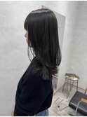 レイヤーカット/透明感カラー/艶カラー/30代