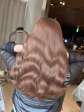 アマトウキョウ アユンチェ(AMA TOKYO×AYUNCHE) ベージュ　ブリーチなし　透明感カラー　艶カラー