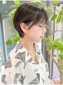 ホワイトグレージュ/デジタルパーマ/チェリーブラウン/名駅u27