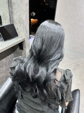 エースヘアー(A.hair) ブルーブラック/レイヤーカット/髪質改善トリートメント