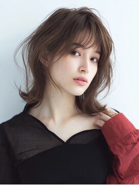 ハーツ(Heart's) ミディアム×白髪ぼかしカラー３０代４０代５０代６０代