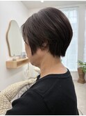 30代40代50代ショートボブ・前髪なしショート・くびれショート