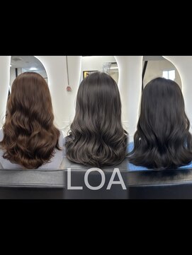 ロア 熊本(LOA) コテ巻き風パーマ集