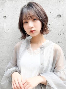 切りっぱなしボブ/くびれヘア/外はねボブ/レイヤー/髪質改善